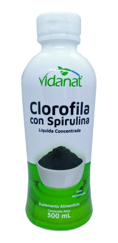 Clorofila Liquida Con Spirulina Concentrada 500 Ml Enviofull