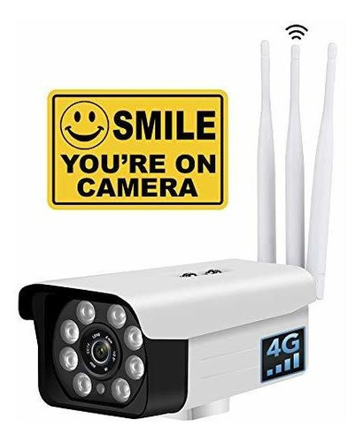 Camara Seguridad Acampar 3g 4g 1080p Para Vision Celular