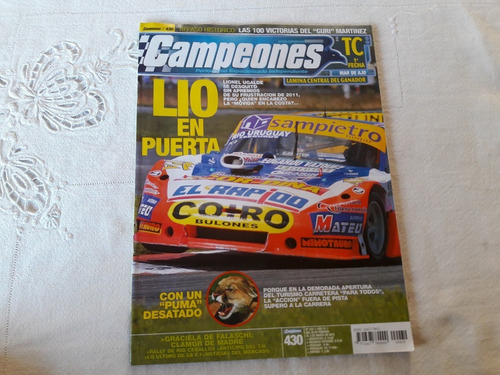 Revista Campeones Nº 430 Febrero 2012 Lione Lugalde F Falcon