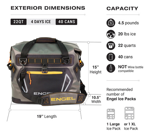 Engel Hd20 Enfriador Portátil A Prueba De Fugas Mmg