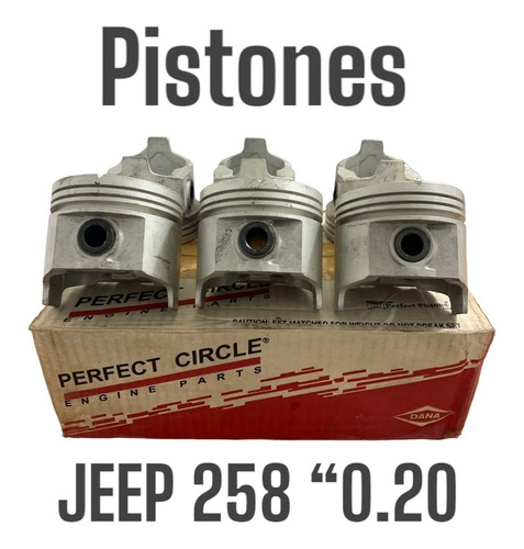 Juego De Pistones Jeep 258 0.20