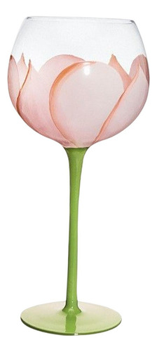 Copa Floral Decoración Delicada Foto Props Tulipán Rosa