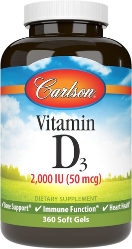 Vitamina D3 50mcg Carlson - Unidad a $919