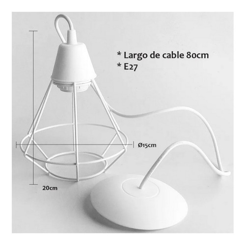 Lámpara led de techo Ferrolux C-1003 color negro texturado 220V