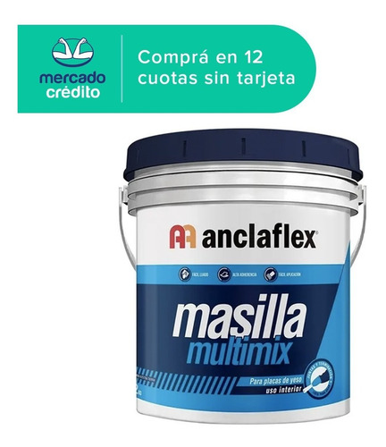 Masilla Placas De Yeso Durlock Anclaflex 32kg Multi Pintumm