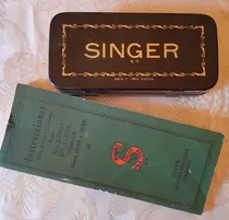 Comprar Manual Y Caja De Accesorios Maquina De Coser Singer Antigua