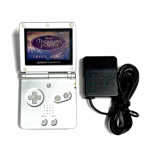 Game Boy Advance Sp Ags-001 Platinum Silver + Juego + Cargad