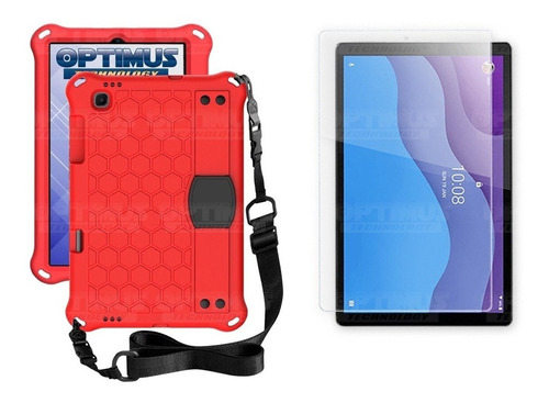 Kit Vidrio Y Forro Tablet Lenovo M10 Hd Tb-x306 Antigolpes
