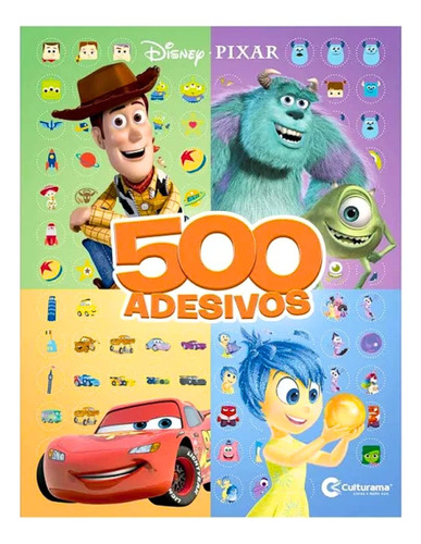 Livro Para Ler Brincar E Colorir Com +500 Adesivos Disney Pixar Culturama