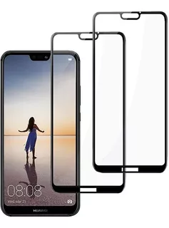 Mica Protector Cristal Templado Glass 11d De Huawei P20 Lite