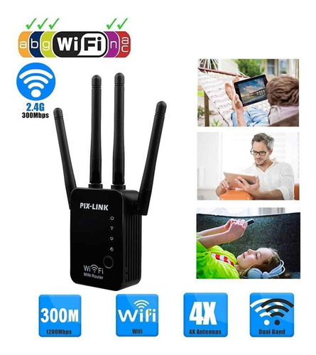 Repetidor Wifi Amplificador Router Inalambrico Alta Potencia