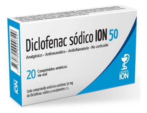 Diclofenac Ion® 50 Mg X 20 Comprimidos