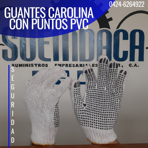 Guante Carolina Con Punto Pvc (precio Por Docena)