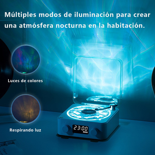 Tocadiscos De Vinilo Retro Con Bluetooth The Waves