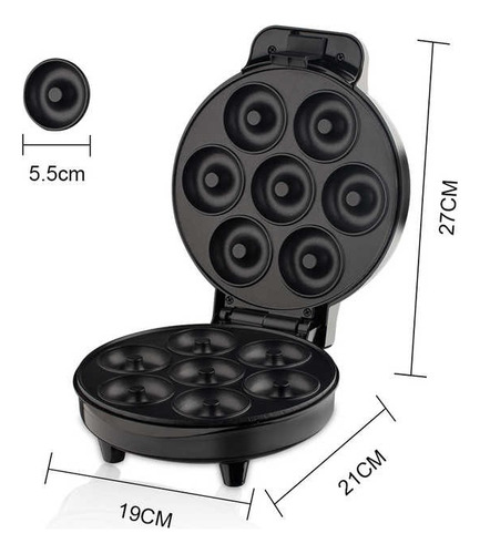 Máquina De Donas Para 7 Negro