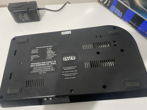 Console Sega Cd Na Caixa Completo Manual Fonte Original Vide Preto (Usado)