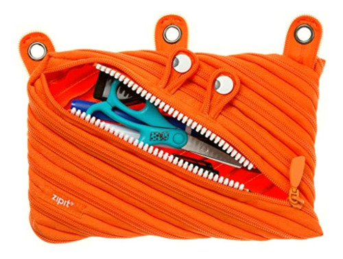 Zipit Ztm3r-ge-1 Monster 3 Ring Pouch Orange
