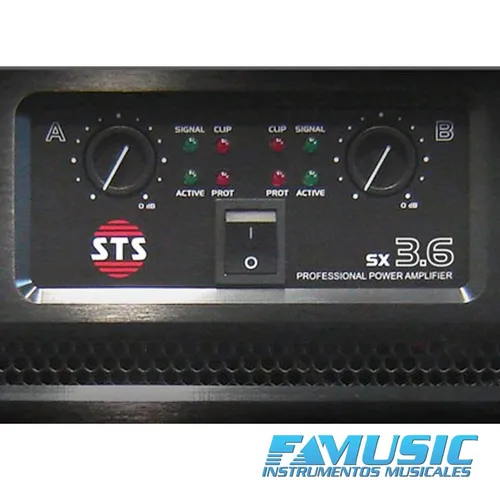 Potencia De Sonido Sts Sx3.6 1800 Watts X Canal