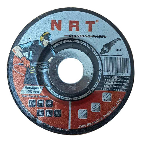 Disco Para Desbaste 4 1/2 X 6mm X 7/8 Pulgadas Grano 24