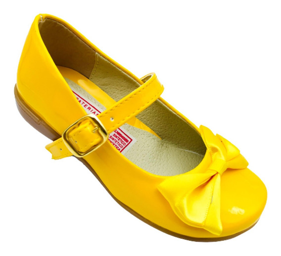 Zapatillas de ante de tacón amarillo 839-05 Zapatos Zapatos para niña Tacones 