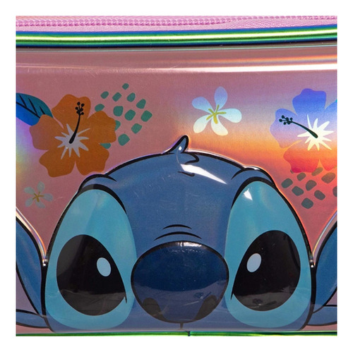 Lapicera Lilo & Stitch Disney Rosa/lila 2 Compartimientos Rosa/lila Weird But Cute