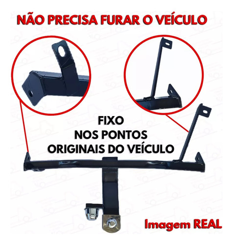 Engate Reboque Fiat Idea 2011 2012 2013 2014 2015 2016 700kg