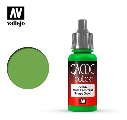 Imagen 1 de 2 de Pintura Acrilico Game Color Vallejo- Verde Escorpena