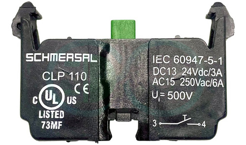 Bloco Contato Ace Schmersal Clp110 Cor Preto 24...220v