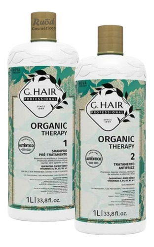 Kit Progressiva Organica Ghair Organic Therapy (2 X 1 Litro)