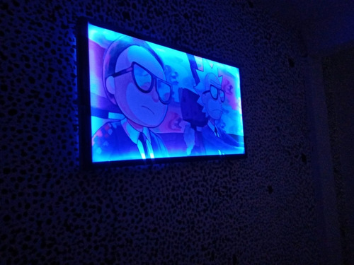 Cuadro Led De Rick And Morty