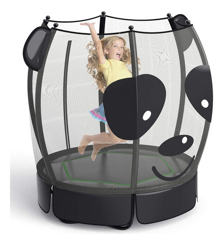 Langxun Trampolín De Panda De 5 Pies Para Niños, Mini Tra