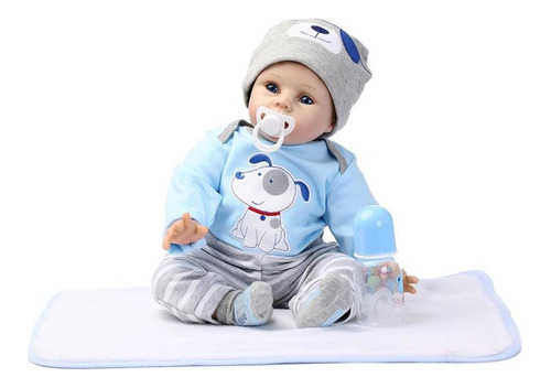 Muñeca Bebé De 22 Pulgadas Con Ropa Y Sombrero, Cuerpo De Si