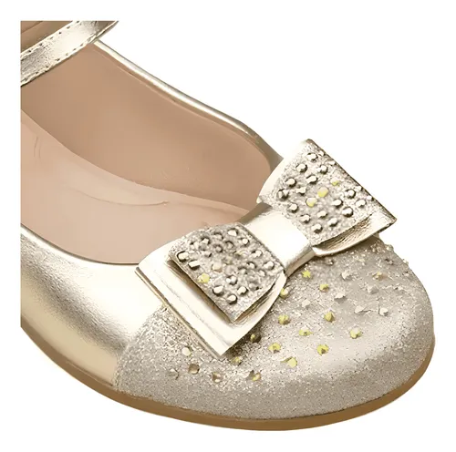 Sapato pampili cheap angel dourado