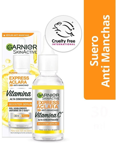 Garnier Serum Express Aclara Anti Manchas Vitamina C 