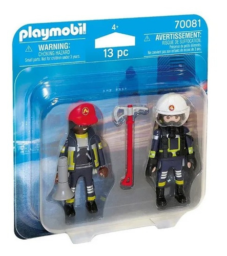 Playmobil Duo Pack Bomberos Int 70081 Original Intek