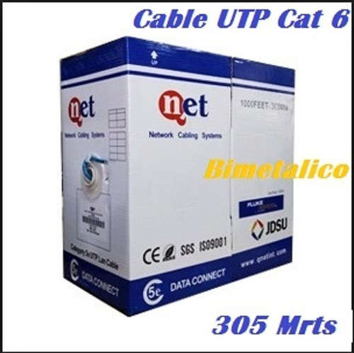 Cable Utp Cat 6 Por Metro Cctv, Redes (40mtrs)