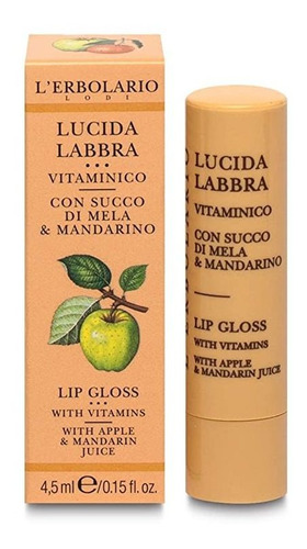 L&#39;erbolario  Manzana Y Mandarina  Brillo De Labio.