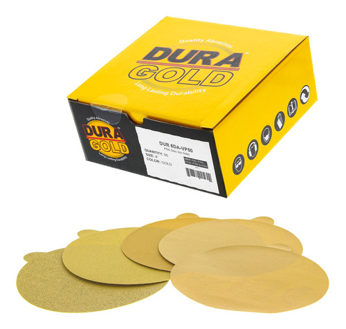 Dura-gold - Discos De Lija Autoadhesivos Para Lijadoras Da,