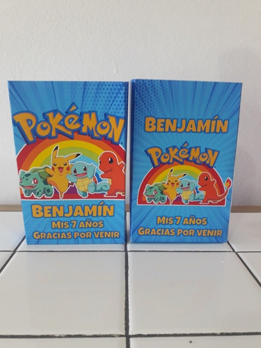 Souvenirs Pokemon 25 Bolsitas Y Libritos