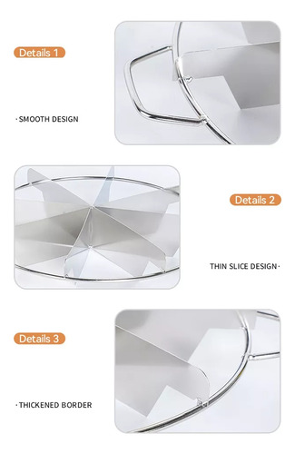 Cortador De Tartas De Acero Inoxidable Con 8 Compartimentos