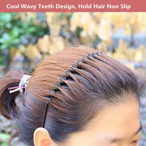 10 Piezas Diademas De Metal Ondulado, Aro Para El Cabello,