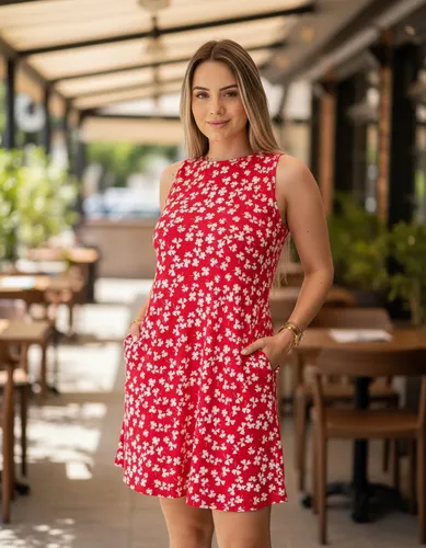 Vestido Estampado Soltinho Ribana Canelada Com Bolso