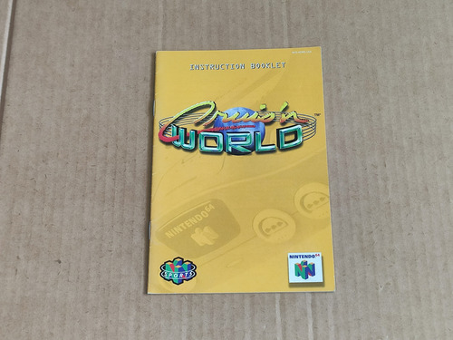 Manual Original -- Cruis'n World -- Nintendo 64 / N64 (Usado)