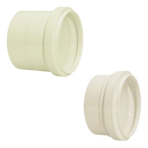 Kit 5 Luva Com 5 Cap Tampão Pvc Esgoto 50mm Akato