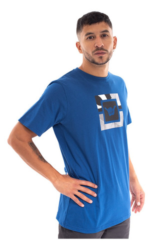 Imagen 2 de 7 de Polera Manga Corta Hombre Hang Loose Eternal Sea Azul