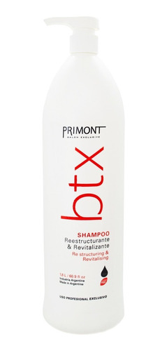 Primont Btx Shampoo Reestructurante Revitalizante 1800ml