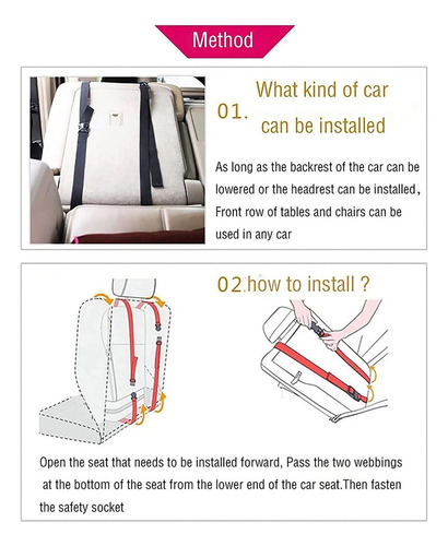 A Asiento De Seguridad For Bebé Coche Silla Niño Portátil
