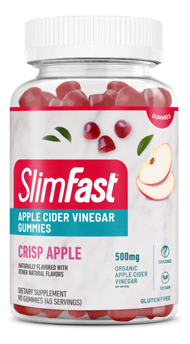 Slimfast Gomitas De Vinagre De Sidra De Manzana, Suplemento