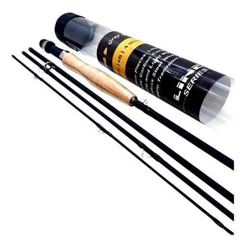 Caña Grey Gull Line 803 Mosca #3 - 2.4mts 4 Tramos Estuche