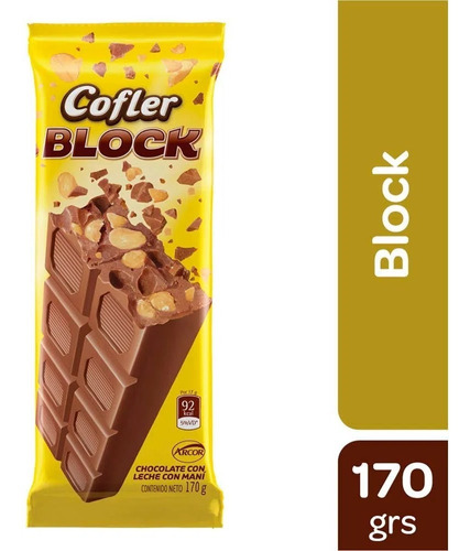 Chocolate Cofler Block X 170 Grms  *golosinas Del Sur*